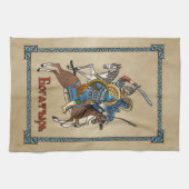 Mittelalterliches Russisches Bogatyr Handtuch (Horizontal)