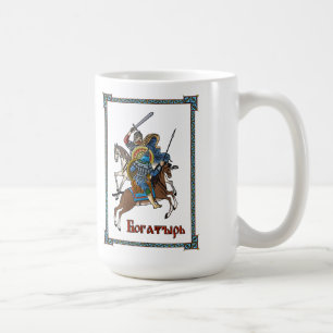 Mittelalterliches Russisches Bogatyr Kaffeetasse