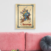Mittelalterliches Russisches Bogatyr Leinwanddruck (Insitu (Wohnzimmer))