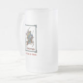 Mittelalterliches Russisches Bogatyr Mattglas Bierglas (Vorderseite Links)