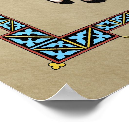 Mittelalterliches Russisches Bogatyr Poster (Ecke)