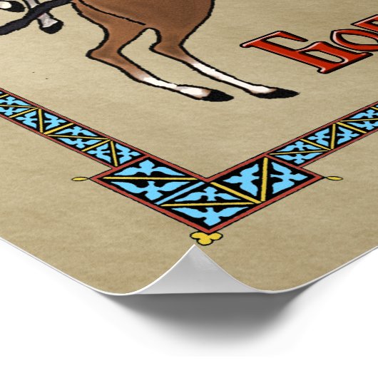 Mittelalterliches Russisches Bogatyr Poster (Ecke)