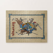 Mittelalterliches Russisches Bogatyr Puzzle (Horizontal)