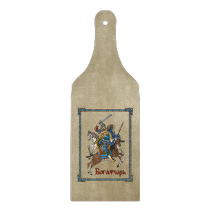 Mittelalterliches Russisches Bogatyr Schneidebrett