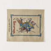 Mittelalterliches Russisches Bogatyr Wandteppich (Vorderseite (Horizontal))