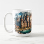 Mittelalterliches Schloss am Lago Maggiore Kaffeetasse (Links)