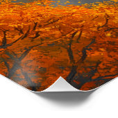 Mittelalterliches Schloss auf dem Hügel Poster (Ecke)