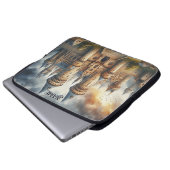 Mittelalterliches Schloss bei Sonnenuntergang mit  Laptopschutzhülle (Vorne Knopf)