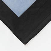 "Mittelalterliches Schloss in Blau" Fleecedecke (Ecke)