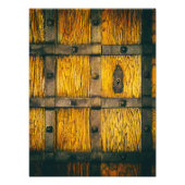 Mittelalterliches Schlosstor nah-up. Fotodruck (Vorne)