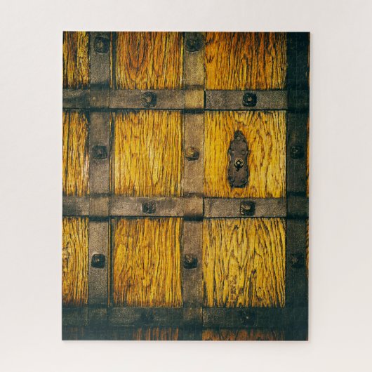 Mittelalterliches Schlosstor nah-up. Puzzle (Vertikal)