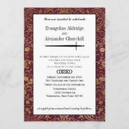 Mittelalterliches Schwert Elegant Tabletop Gamer W Einladung