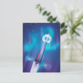 Mittelalterliches Schwert Postkarte (Stehend Vorderseite)