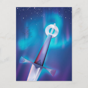 Mittelalterliches Schwert Postkarte