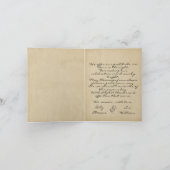 Mittelalterliches Scroll Wax Siegel Hochzeit Danke (Innenseite)