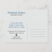 Mittelalterliches Shadows Pattern Party Einladung (Rückseite)