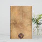 Mittelalterliches Siegel der Tempelritter Briefpapier (Stehend Vorderseite)