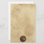 Mittelalterliches Siegel der Tempelritter Briefpapier (Vorne/Hinten)