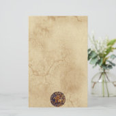 Mittelalterliches Siegel der Tempelritter Briefpapier (Stehend Vorderseite)