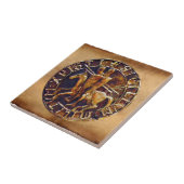 Mittelalterliches Siegel der Tempelritter Fliese (Seite)