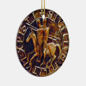Mittelalterliches Siegel der Tempelritter Keramikornament (Rechts)