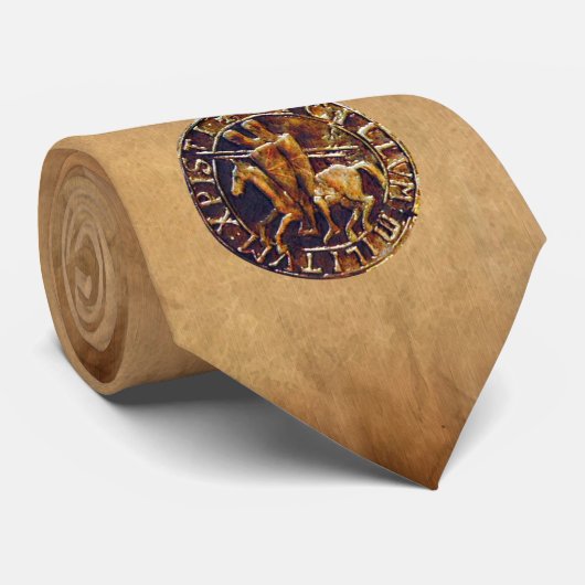 Mittelalterliches Siegel der Tempelritter Krawatte (Gerollt)