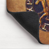 Mittelalterliches Siegel der Tempelritter Mousepad (Ecke)