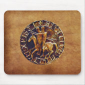 Mittelalterliches Siegel der Tempelritter Mousepad (Vorne)