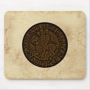 Mittelalterliches Siegel der Tempelritter Mousepad
