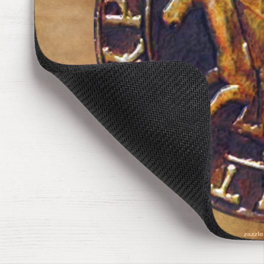 Mittelalterliches Siegel der Tempelritter Mousepad (Ecke)