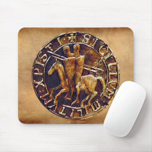 Mittelalterliches Siegel der Tempelritter Mousepad (Mit Mouse)