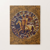 Mittelalterliches Siegel der Tempelritter Puzzle (Vertikal)