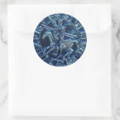 Mittelalterliches Siegel der Tempelritter Runder Aufkleber (Tasche)