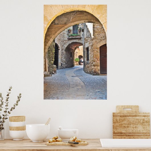 Mittelalterliches Spanien Poster (Küche)