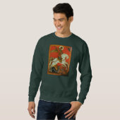 Mittelalterliches St- George und Drache-Sweatshirt Sweatshirt (Vorne ganz)