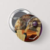 Mittelalterliches Studium Button (Vorne & Hinten)