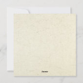 Mittelalterliches surrealistisches Halloween Feiertagskarte (Rückseite)