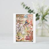 Mittelalterliches Tal des Vergnügens Postkarte (Stehend Vorderseite)