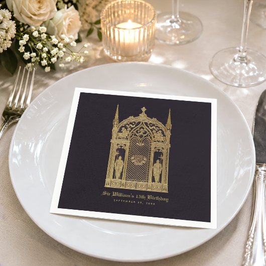 Mittelalterliches Thema Geburtstag Gothday Knight Serviette
