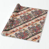 MITTELALTERLICHES TURNIER-KÄMPFENDE RITTER UND GESCHENKPAPIER (Ungerollt)