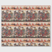 MITTELALTERLICHES TURNIER-KÄMPFENDE RITTER UND GESCHENKPAPIER (Flach)