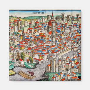 Mittelalterliches Wahrzeichen von Florenz in Itali Magnet