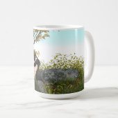 Mittelalterliches Waldprinz-Fantasieporträt Kaffeetasse (VorderseiteRechts)