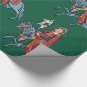 mittelalterliches Wrackpapier Geschenkpapier (Ecke)