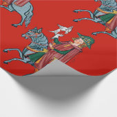 mittelalterliches Wrackpapier Geschenkpapier (Ecke)