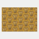 mittelalterliches Wrackpapier Geschenkpapier Set (Vorderseite)