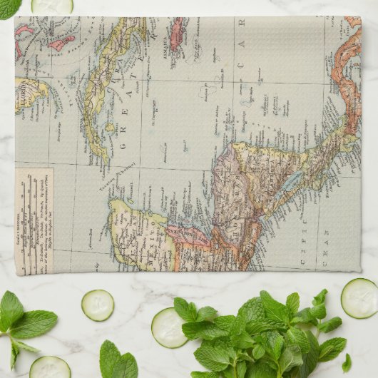 Mittelamerika 2 geschirrtuch (Gefaltet)