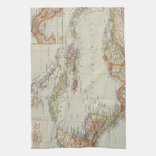 Mittelamerika 2 geschirrtuch (Vertikal)