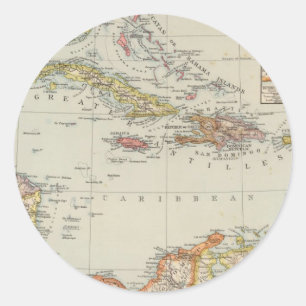 Mittelamerika 2 runder aufkleber