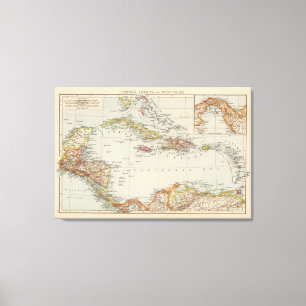 Mittelamerika 3 leinwanddruck